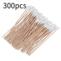300PCS Cotton Swabs Pointed Tip Wooden Handle Precision Buds