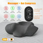 Electric Neck Massager Pillow Heat Vibration Cervical Support Traction