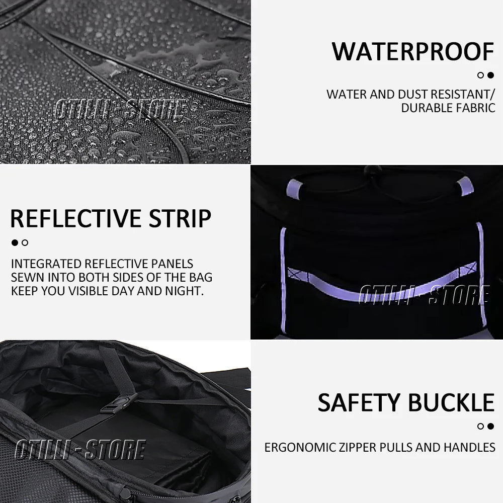 New Waterproof Motorcycle Tail Bag Multifunction Rear Seat Bag High Capacity For BMW R1200GS R1250GS LC Advenutre F850GS F750GS-EXPROTAS