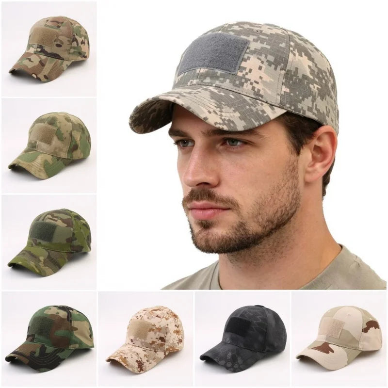 Hat Outdoor Hunting Tactical Camouflage Cap Breathable Sun Fishing Men