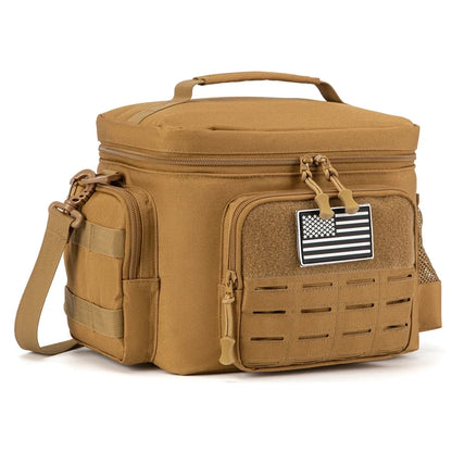 Tactical Insulated Lunch Bag for Men Heavy Duty Cooler Box Work Camping Picnic