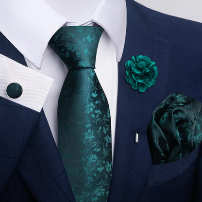 Men's Pocket Square Cufflink Tie Set Wedding Accessories by EXPROTAS