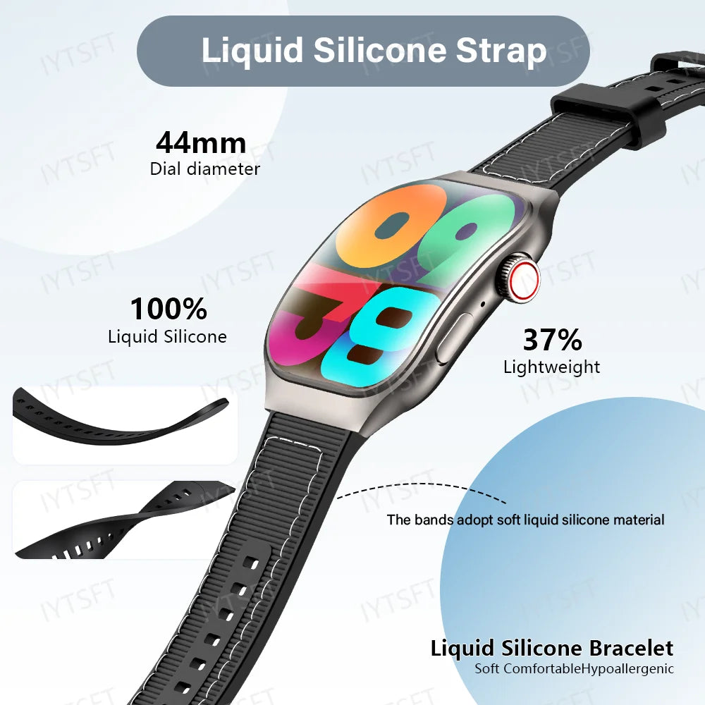 Heart Rate Monitor Smart Watch Bluetooth Call 2.01" for Men Women
