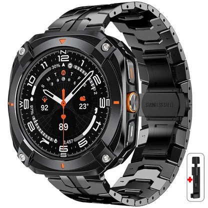 Watch Strap for Samsung Galaxy Ultra 47mm Metal Band Case Luxury