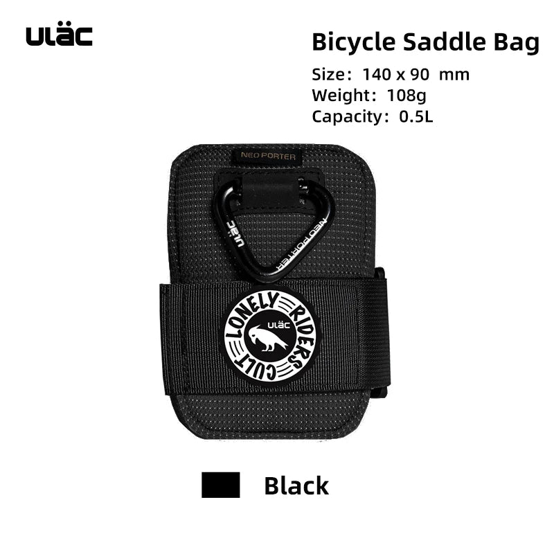 Mini Bike Saddle Bag ULAC 0.5L Waterproof Seatpost Rear Tail Pouch MTB