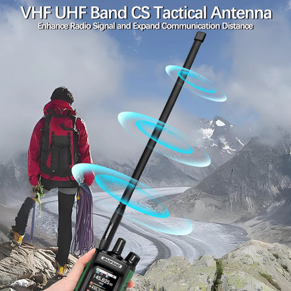 CS Tactical Antenna SMA Female Dual Band 144/430MHz for Baofeng Radio
