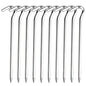 10pcs Aluminum Tent Stakes Pegs with Hooks Light Ground Pegs for Camping Tarp