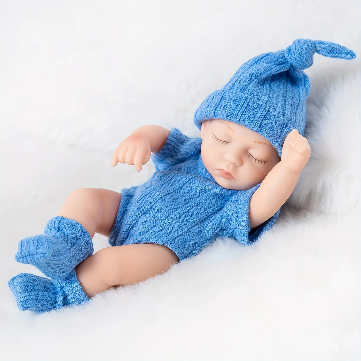 Mini 7 Inch Reborn Doll 19cm Realistic Baby Girl Sleeping Toy