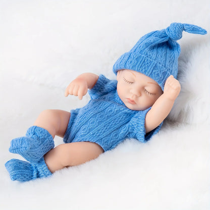 Mini 7 Inch Reborn Doll 19cm Realistic Baby Girl Sleeping Toy