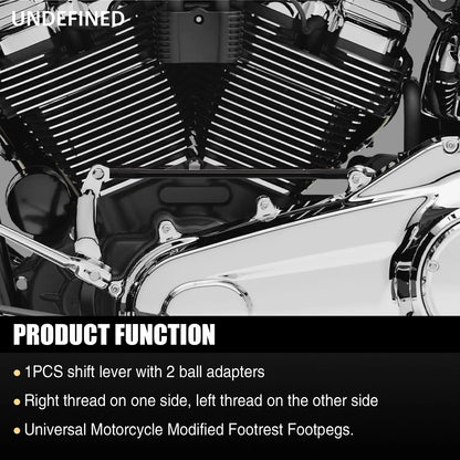 Motorcycle Shift Rod Linkage Short Eye-Catching Footrest Foot Peg Rearset Gear Shifter Rod for Superbike Racing
