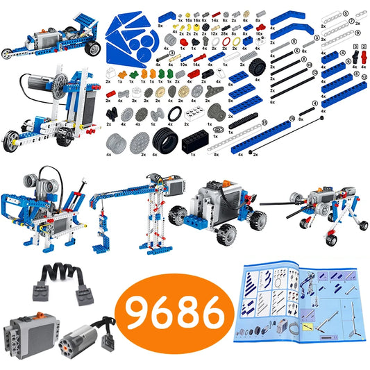 9686 Technical Parts Multi Technology MOC Brick Educational School Student Learning Building Block Power Punction Teaching Tools-EXPROTAS