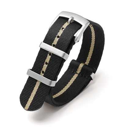 Nylon Watch Strap 24mm for Omega Seiko Mens Canvas Sport Band