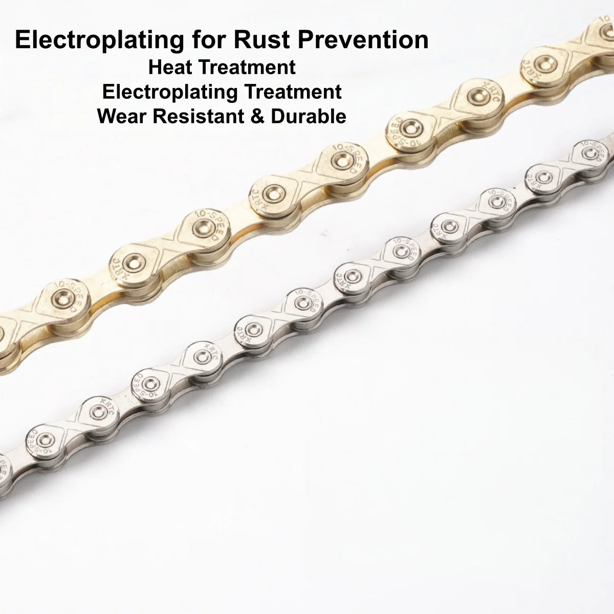 10 Speed Bike Chain 116 Links MTB Road Bicycle Chain 1/2x11/128 Inch