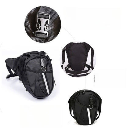 Motorcycle Leg Bag Waterproof Thigh Waist Pack Drop Hip Belt for Bikers