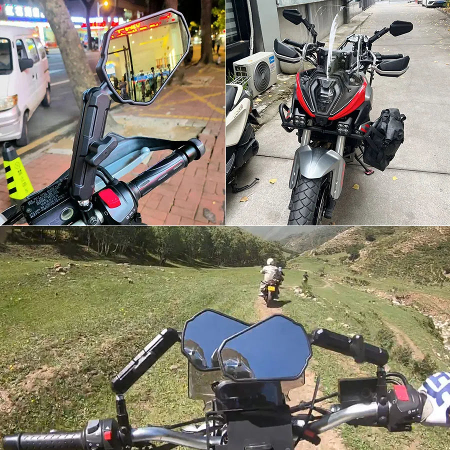 High Quality Universal Motorcycle Foldable Rear View Mirror-EXPROTAS