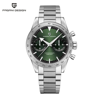 PAGANI DESIGN 2023 Mens watches Moon Quartz  Watch men speed Sport waterproof Chronograph AR Sapphire VK64 Steel Retro Luminous-EXPROTAS