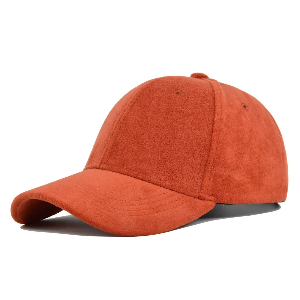Men Women Suede Baseball Cap Retro Snapback Autumn Winter Hip Hop Hat