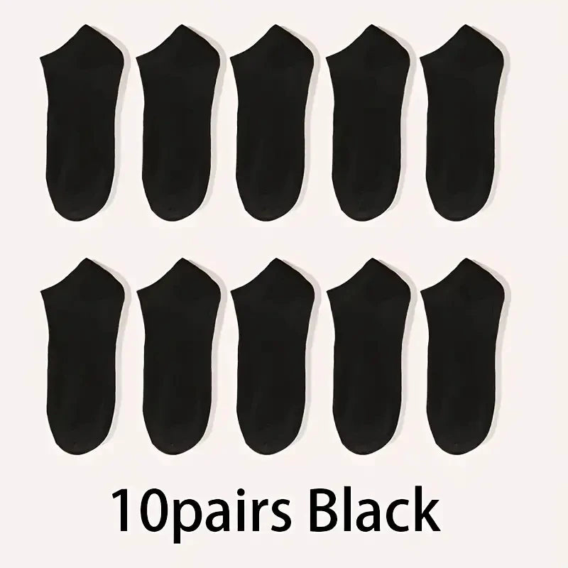 5/10-Pack Unisex Comfort-Fit Ankle Socks Lightweight Breathable Sports Wear