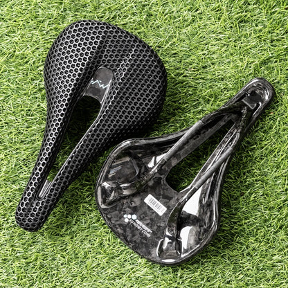 RYET 3D Printed Carbon Saddle 140/143mm Super Light Road MTB Bike Seat