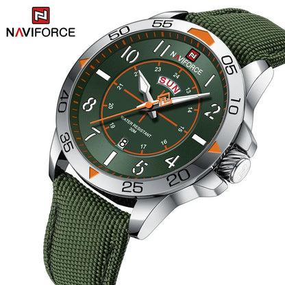 Top Brand NAVIFORCE Men's Watches Waterproof Luxury Business Casual Nylon Strap Quartz Wristwatch Luminous Relogio Masculino-EXPROTAS