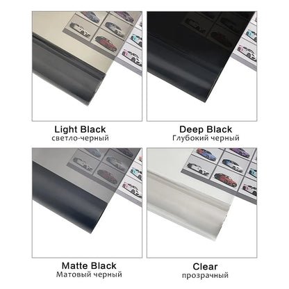 50x200cm Car Headlight Tint Film Black Smoke Vinyl Wrap Waterproof Sticker