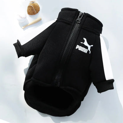 Baseball Dog Jacket for Small Medium Pets Winter Coat Clothing Outfit