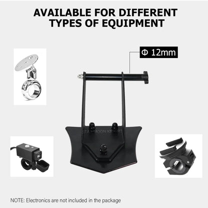12mm GPS Phone Holder Navigation Bracket Adapter for BMW R1250RT 2021-2024