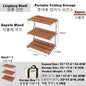 MOUNTAINHIKER Outdoor Camping Rack Portable Three-tier Rack Easy To Carry Foldable Picnic Camping Barbecue Folding Table-EXPROTAS