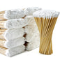 300PCS Cotton Swabs Pointed Tip Wooden Handle Precision Buds
