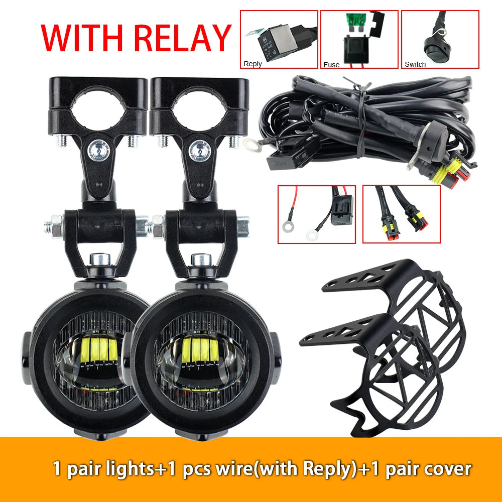 Upgrade Motorcycle fog light Auxiliary Lights Brighter Lamp 40W 6000K for BMW R1200GS F800GS F700GS F650 K1600-EXPROTAS