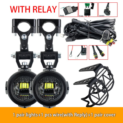 Upgrade Motorcycle fog light Auxiliary Lights Brighter Lamp 40W 6000K for BMW R1200GS F800GS F700GS F650 K1600-EXPROTAS