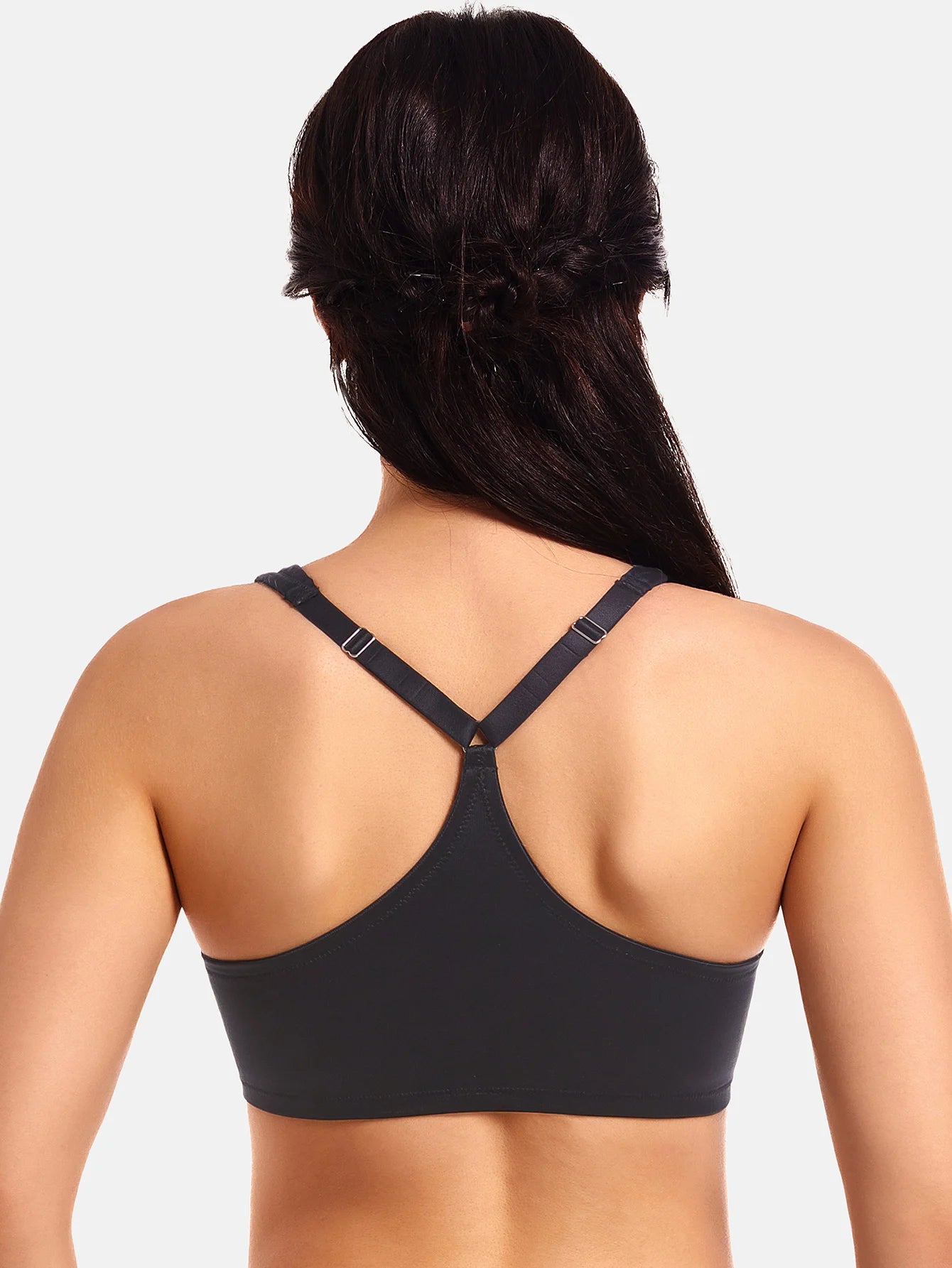 MELENECA Women’s Front Closure Racerback Underwire Bra Unlined Seamless Full Coverage