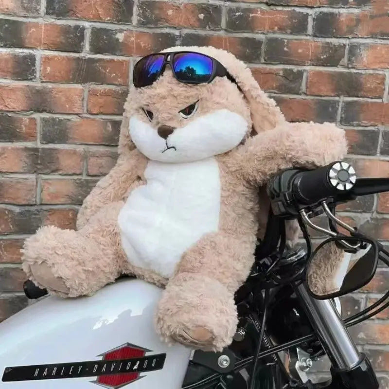 Large Size Angry Rabbit Plush Toy Cute Soft Kawaii Stuffed Doll