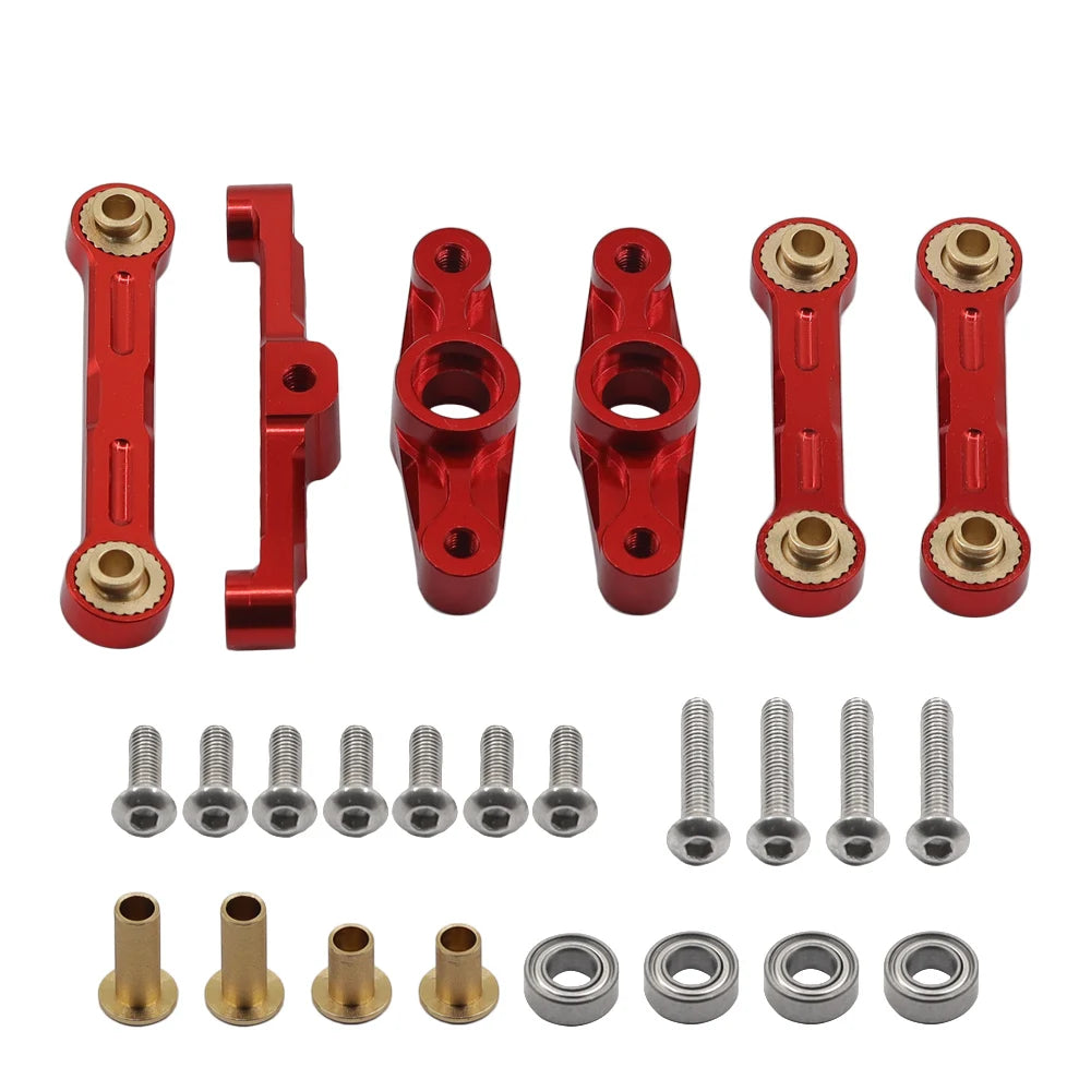 Aluminum Ball Bearing Crank Steering Assembly for Tamiya TT02 1/10 RC Parts