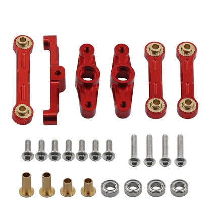 Aluminum Ball Bearing Crank Steering Assembly for Tamiya TT02 1/10 RC Parts