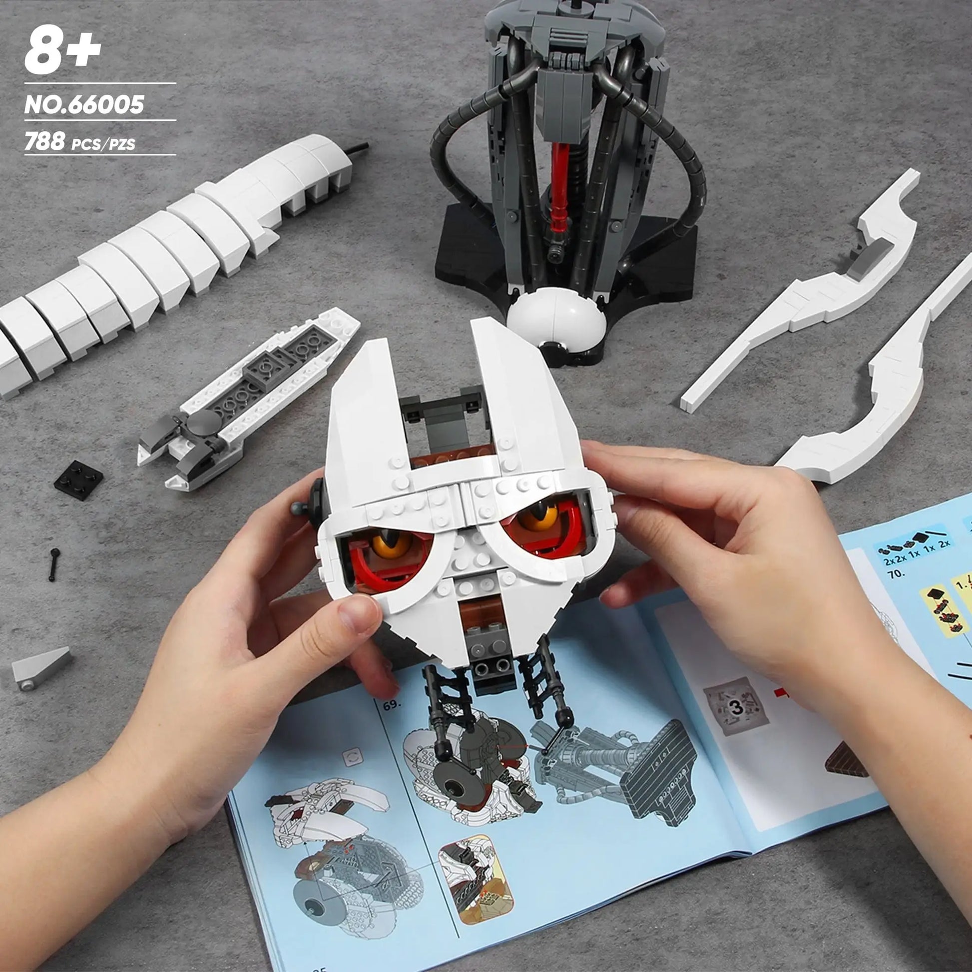 788pcs MOC Idea General Grievous Helmet Building Blocks Bricks Model Helmet Collection Assembling Toys for Children Adults Gift-EXPROTAS