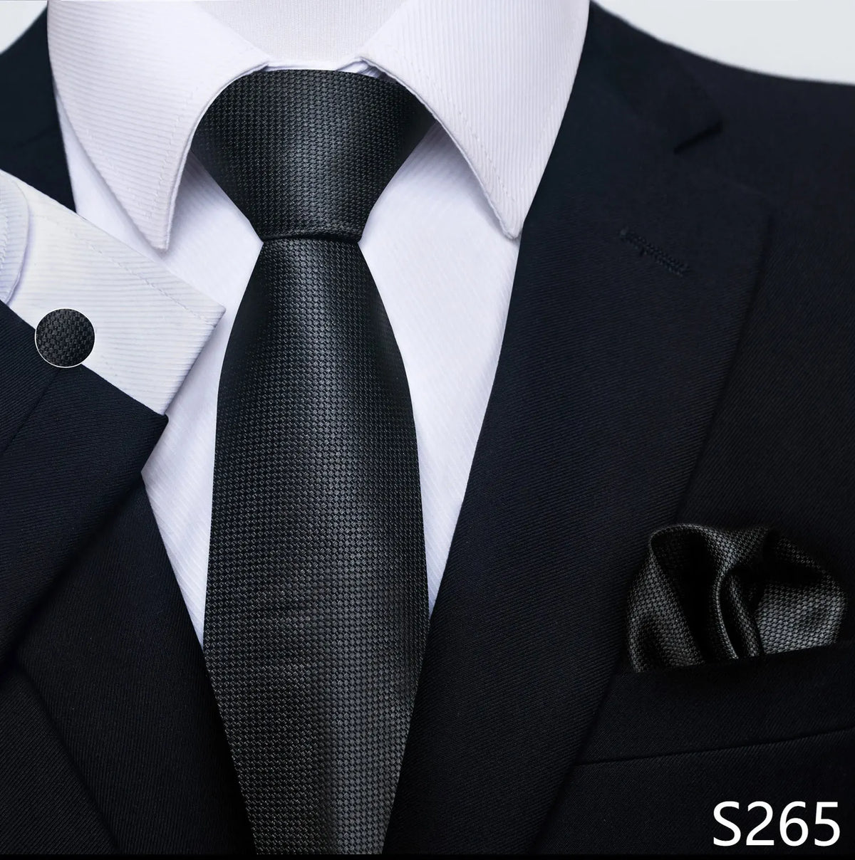 EXPROTAS Tie Pocket Square 8cm Wedding Formal Men’s Accessories