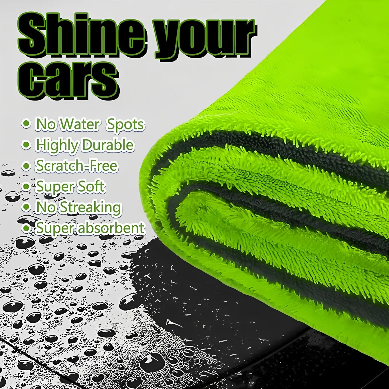 Large Microfibre Car Detailing Towel Soft Absorbent Cleaning Cloth Wash