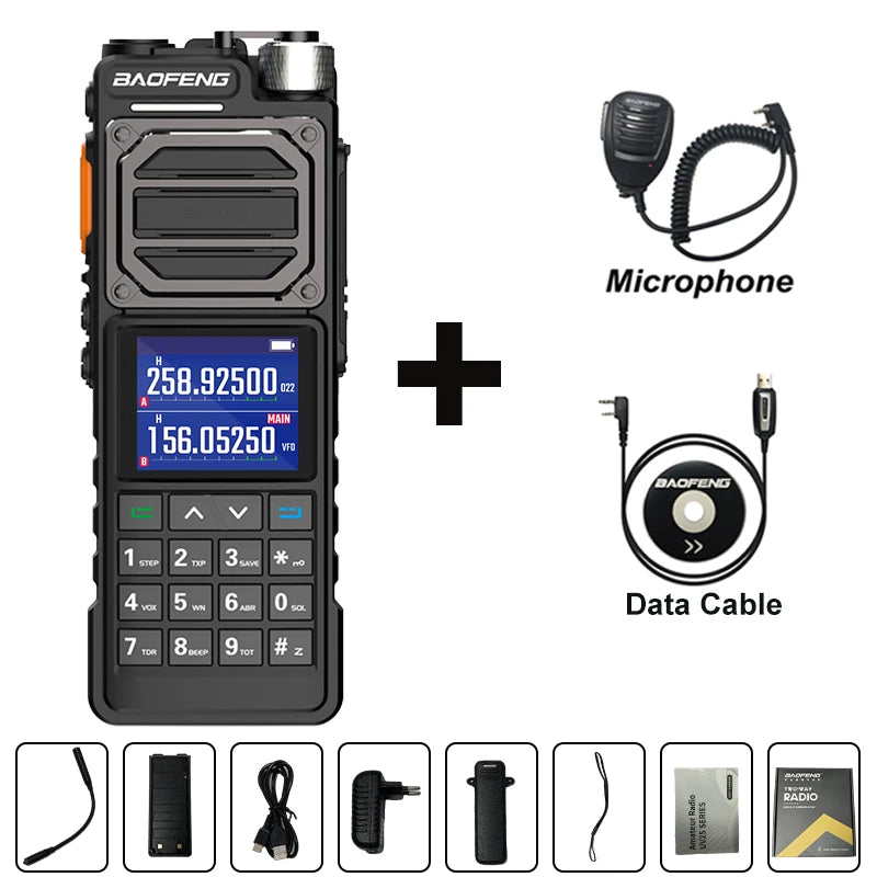 BAOFENG UV-25L Ham Radio High Powerful Tactical Walkie Talkie 50KM Four-Band Type-C 999Channel Two Way Radio BAOFENG NEW Upgrade-EXPROTAS