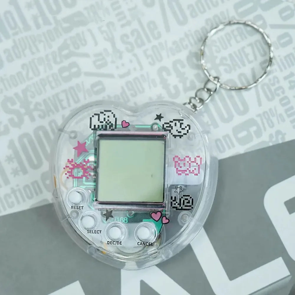 Tamagotchi Electronic Pet Keychain Game Console for Kids - Purple Version