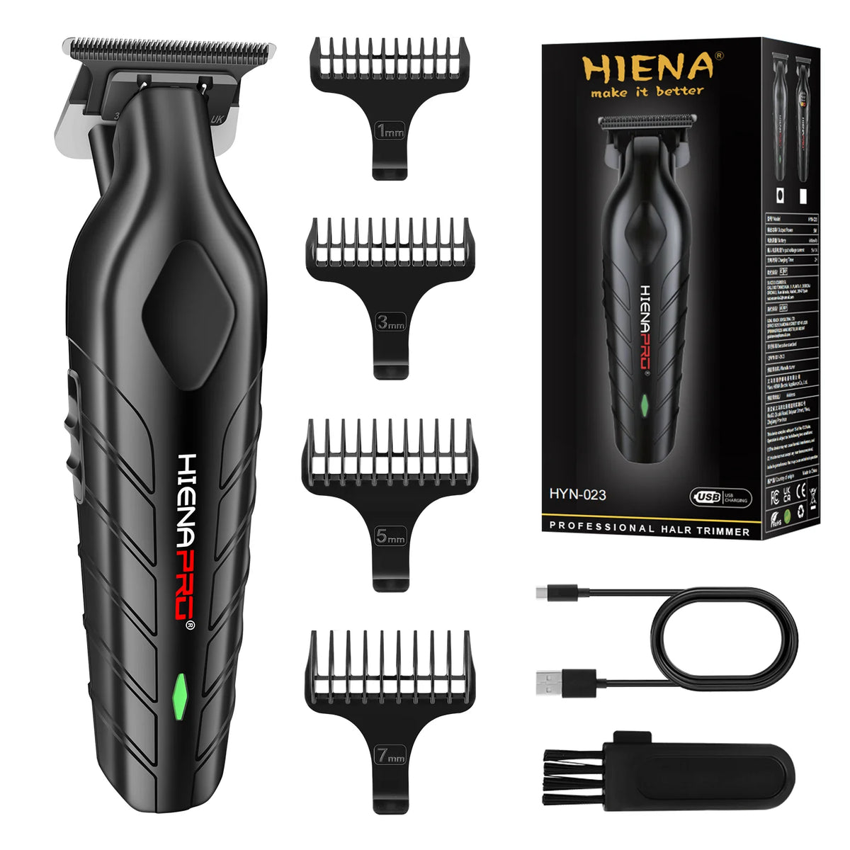 Professional Hair Clippers Cordless Trimmer for Men Beard Shaver Machine
