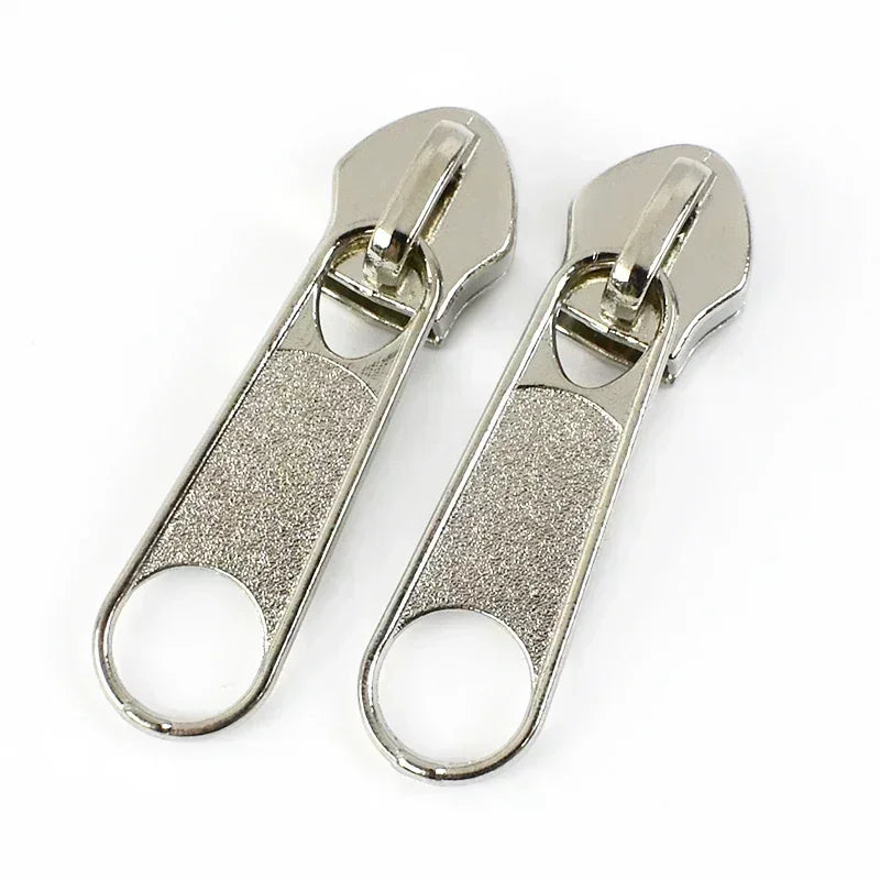 50/100/200Pcs 3#5# Zipper Slider For Nylon Zippers Bag Garment Zip Puller Backpack Pocket Zips Repair Kit DIY Sewing Accessories