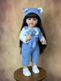 BZDOLL 55CM 22Inch Can Stand Reborn Baby Lifelike Girl Doll Full Soft Silicone Body Princess Toddler Bebe Birthday Gift-EXPROTAS