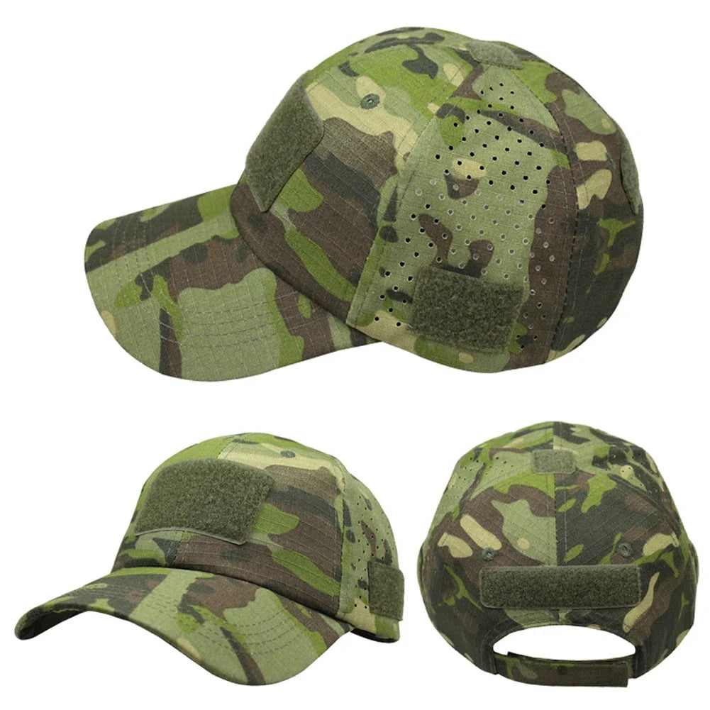 Men's Camouflage Baseball Cap Tactical Breathable Outdoor Hiking Fishing Hat
