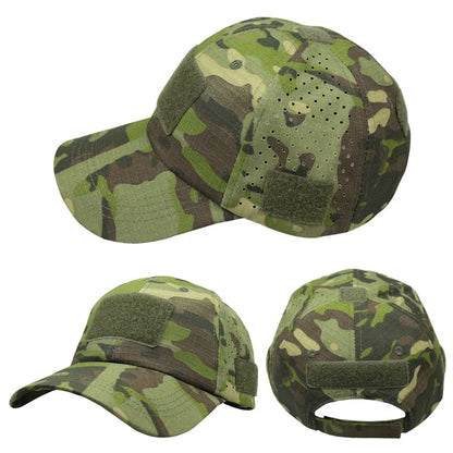 Men's Camouflage Baseball Cap Tactical Breathable Outdoor Hiking Fishing Hat