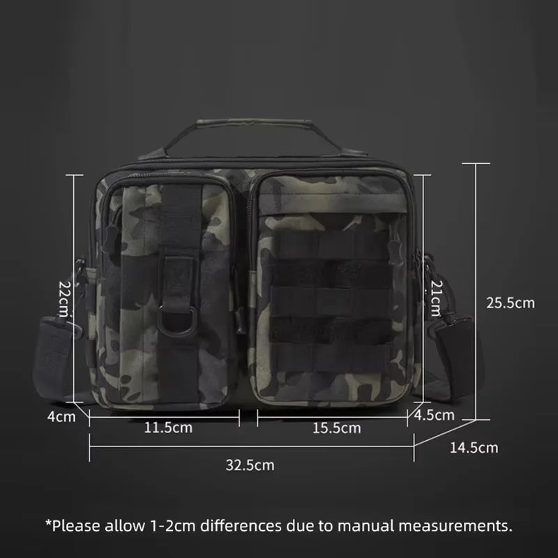 Mens Tactical Shoulder Bag Sling Backpack Molle Outdoor Travel Hiking