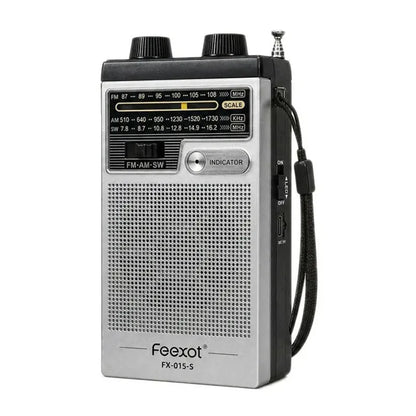 FM AM Solar Hand Crank Emergency Radio with LED Torch 3.5mm Jack