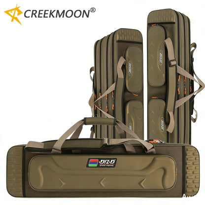 Fishing Rod Bag 2/3/4 Layer 80-130cm 1680D Oxford Reel Tackle Storage Case