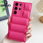 Down Jacket Style Silicone Case for Samsung S20-S26 Ultra Plus FE A-Series Soft