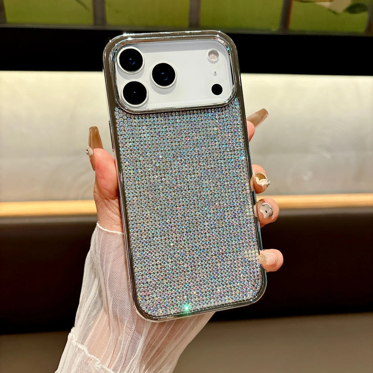 Glitter Starry Sky Diamond Case for iPhone 11-17 Air Pro Max Plus Shockproof